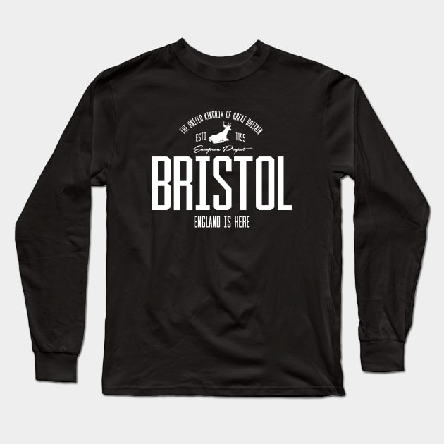 Great Britain, England, Bristol Long Sleeve T-Shirt by NEFT PROJECT